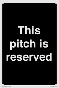 This pitch is reserved